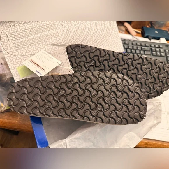 Birkenstock Boston Taupe Suede Clogs - Picture 5 of 7